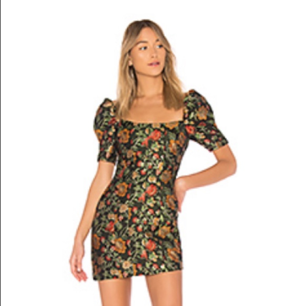 Lovers + Friends REVOLVE Mini Dress Black Floral